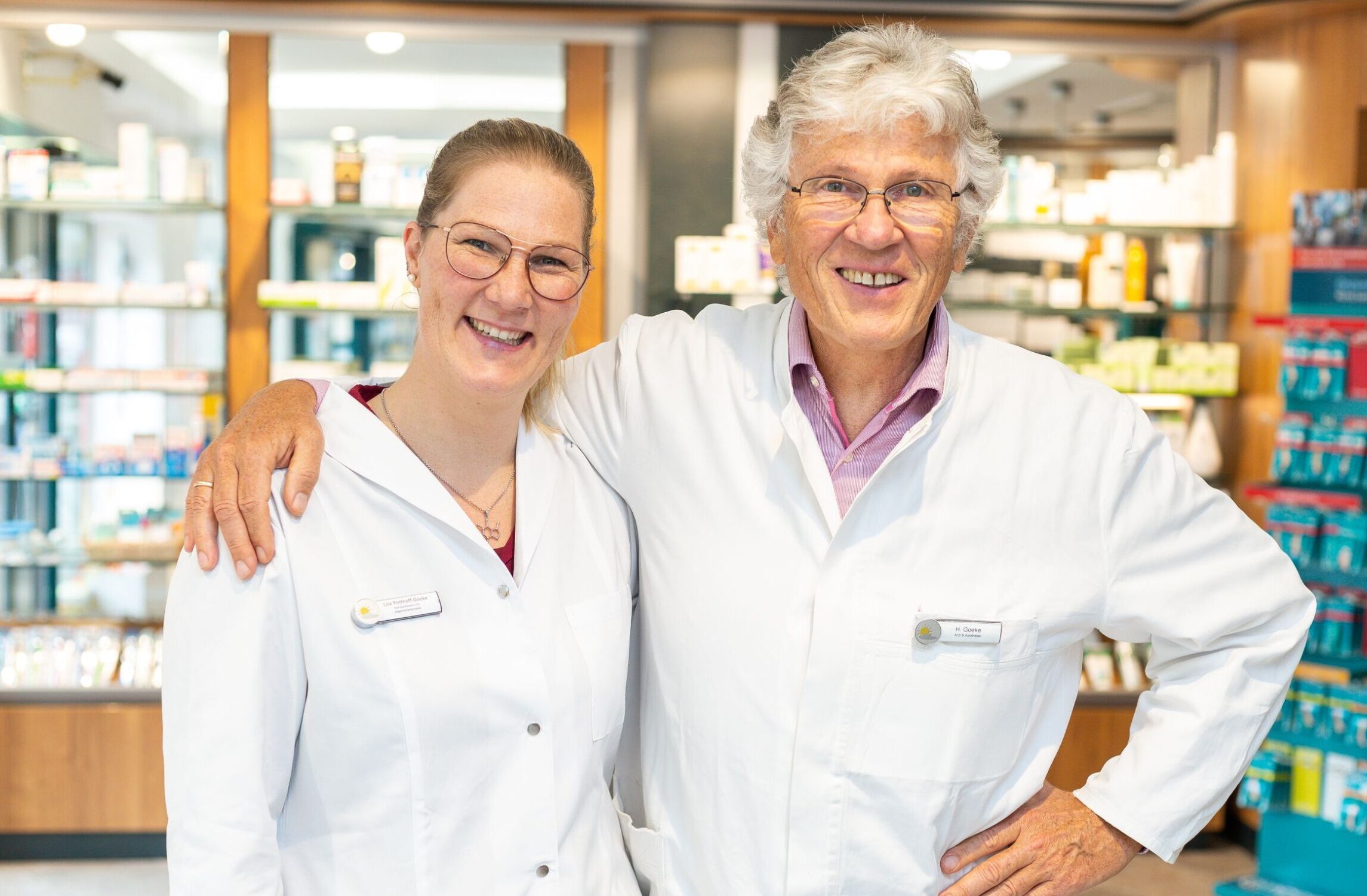 Lisa Potthoff-Goeke mit Vater Heinrich Goeke